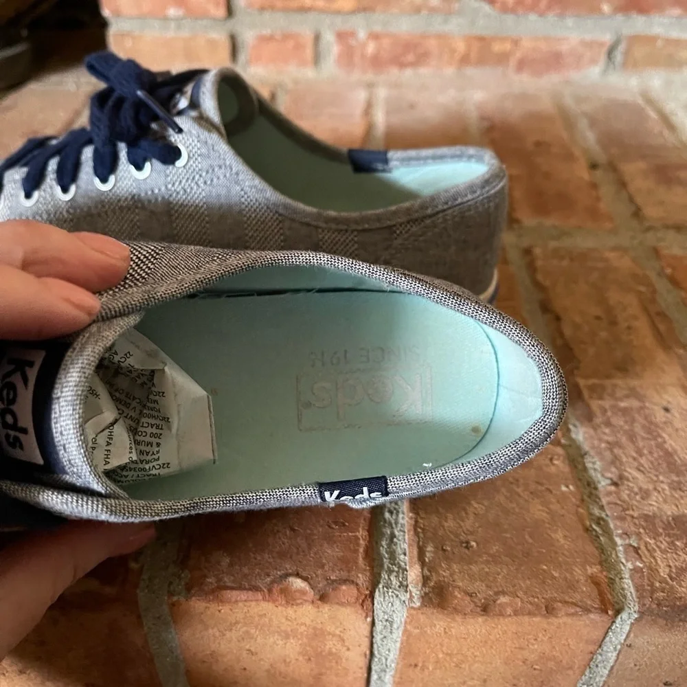 Keds Denim Chambray Striped Sneakers
